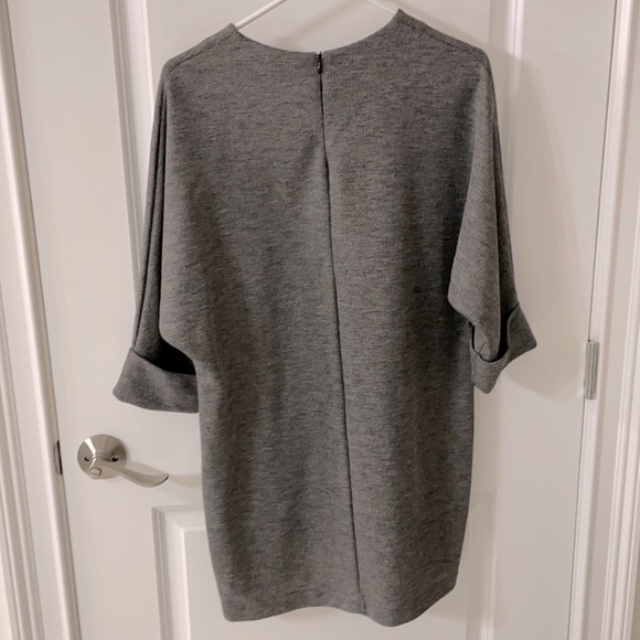 Zara, dark gray, high neck shift dress. - Picture 3 of 3